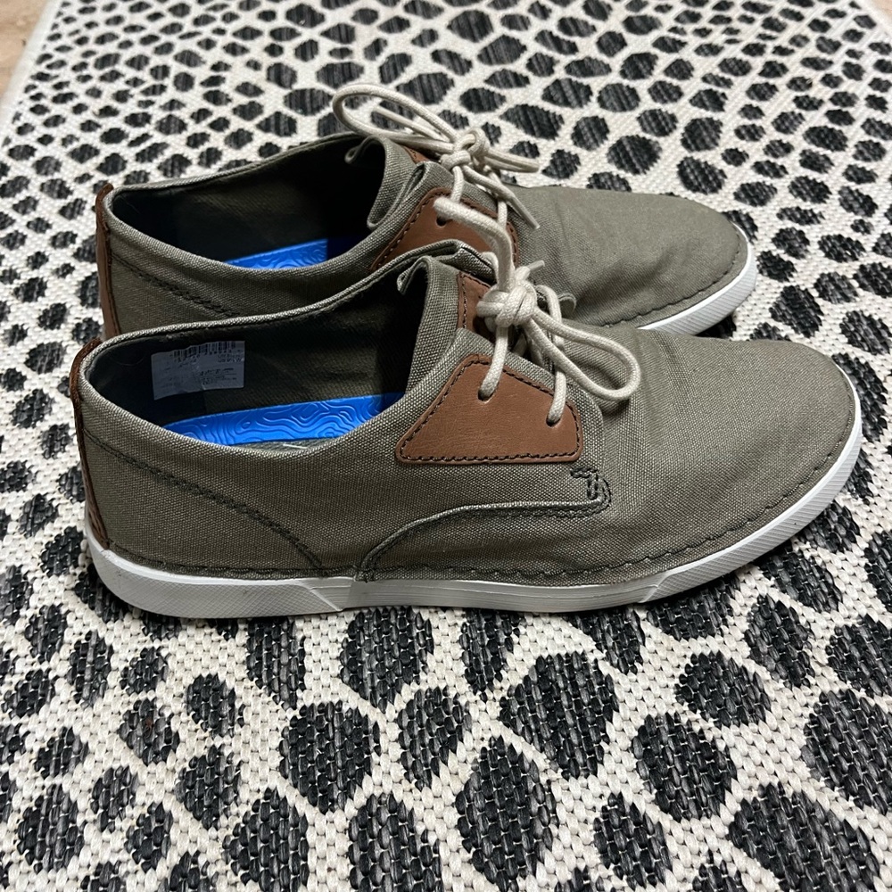 Clarks Canvas Oxford Boat Shoes - Picture 2 of 3